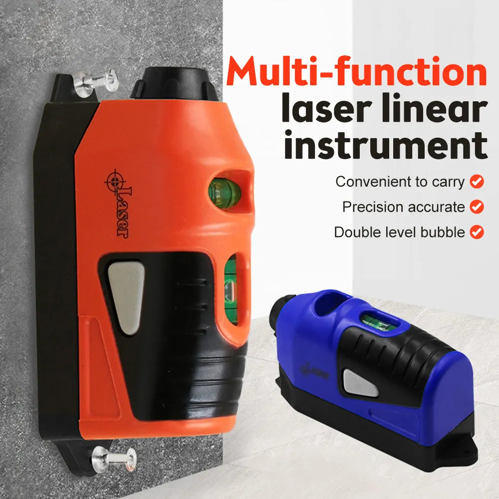 Mini Vertical Spirit Level Tool: Laser Guided Wall Laser Straight Level Line Measurement Gauge for Precision Alignment