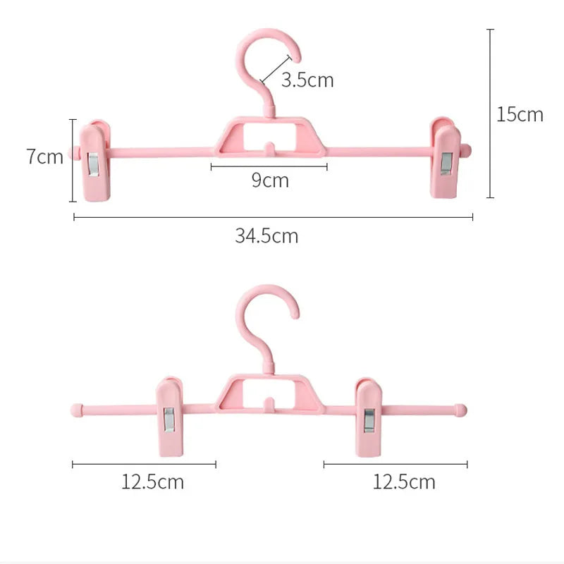Space-Saving Chic: 5PCS Traceless Plastic Skirt Peg Hanger - Your Multifunctional Trouser Tamer!