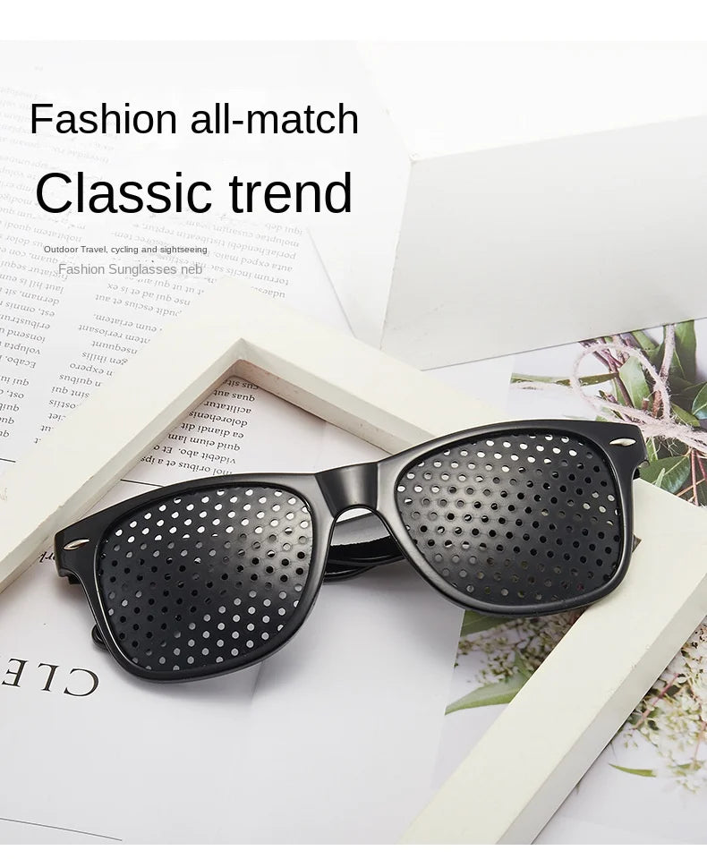 Anti-Myopia Pin Hole Glasses – Vision Correction & Eye Fatigue Relief for Men & Women