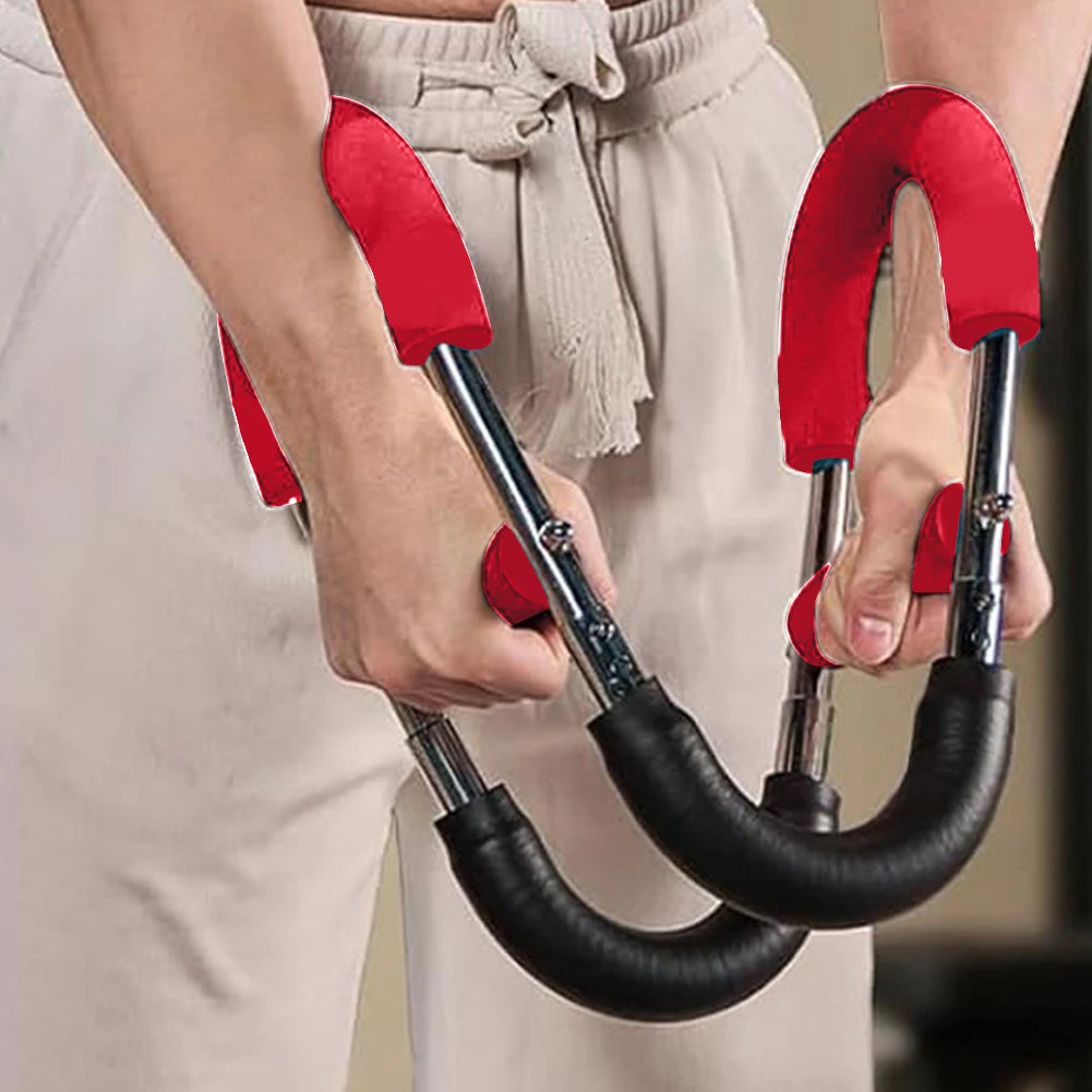 Twister Arm Exerciser — Adjustable Foam Handle Spring Workout Bar for Forearm, Triceps & Chest Training