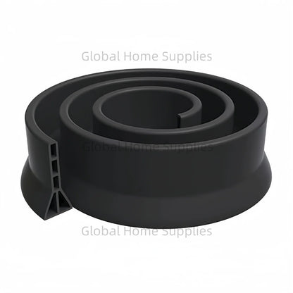 Upgraded 4” / 10cm Collapsible Shower Threshold Water Dam – Bathroom Barrier for Dry & Wet Separation