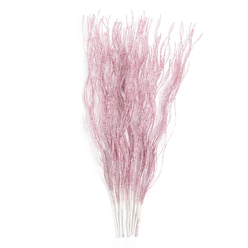 5PCS Glitter Artificial Berry Bouquet | Christmas Tree Ornament & Home Decor for New Year 2026, Navidad DIY Wreath Accessories