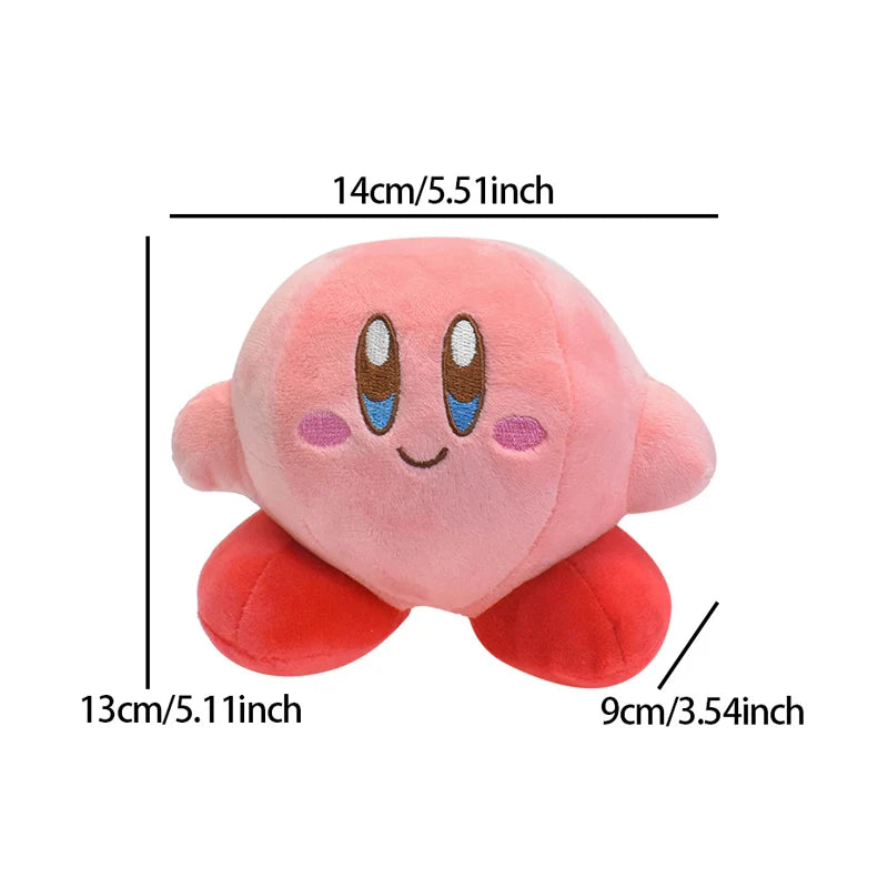 Kawaii Kirby Plush Doll - Soft Stuffed Anime Cartoon Toy, Ideal Christmas and Birthday Gift for Children