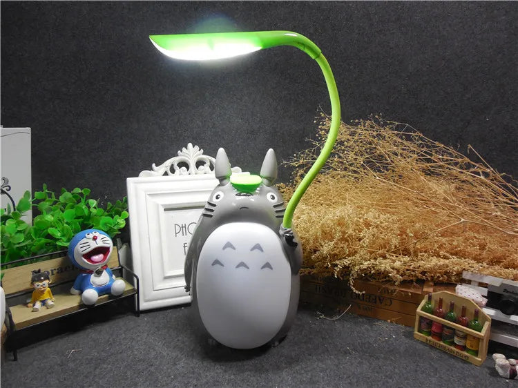 My Neighbor Totoro Cartoon LED Charging Night Light – Animal USB Table Lamp for Kids, Reading & Room Decor Gift