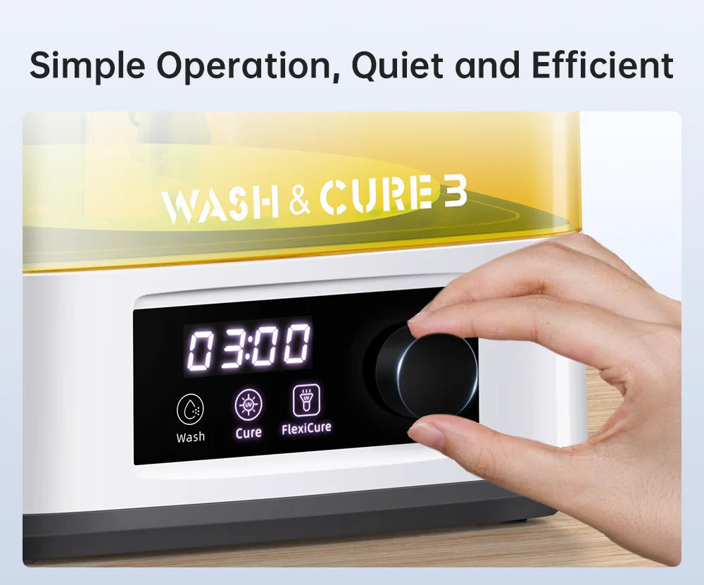 ANYCUBIC Wash & Cure Machine | 3-4L Large Volume for LCD/DLP Resin 3D Printers, Compatible with Photon Mono 2