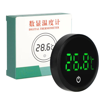 Aquarium Self-Adhesive LCD Thermometer – Digital Mini Fish Tank & Terrarium Temperature Monitor with Large Screen