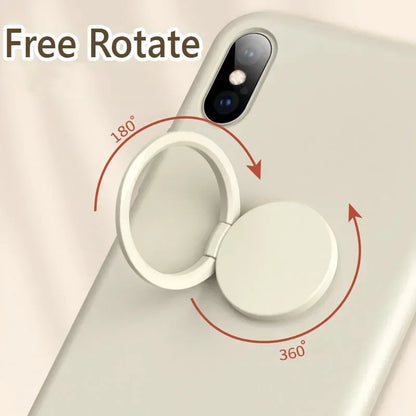 Cell Phone Ring Holder: 360 Degree Rotation Universal Finger Grip, Compatible with iPhone and Tablets
