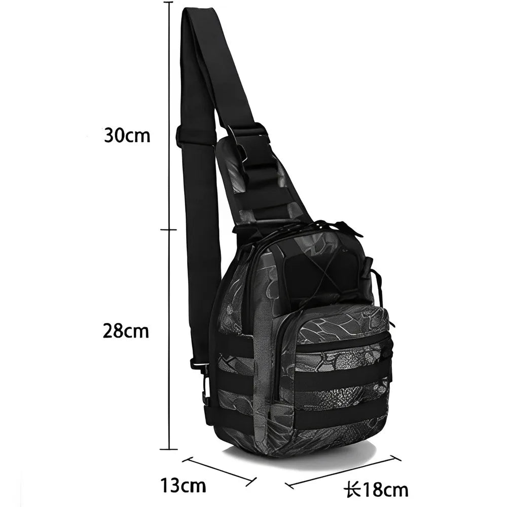 Men’s Waterproof Outdoor Crossbody Chest Bag – Sports Bike Shoulder Handbag