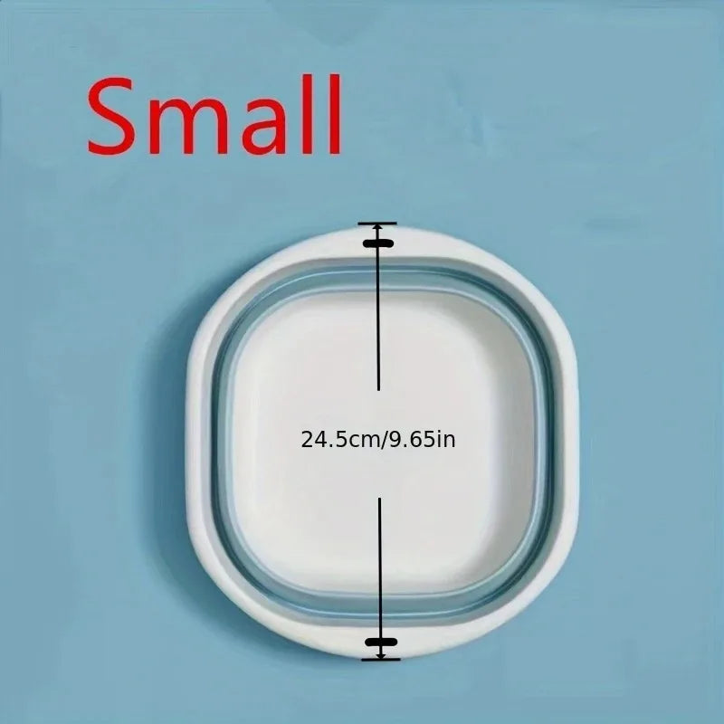 3-Pack Collapsible Tub Wash Basin & Laundry Baskets – Space-Saving Storage Containers for Camping, Hiking, Home & Fruit Washing