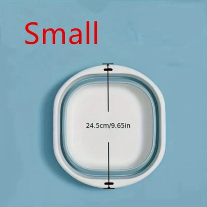 3-Pack Collapsible Tub Wash Basin & Laundry Baskets – Space-Saving Storage Containers for Camping, Hiking, Home & Fruit Washing