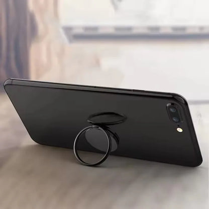 Universal Luxury 360° Rotatable Spin Phone Holder - Magnetic Metal Finger Ring Stand for iPhone & Smartphones