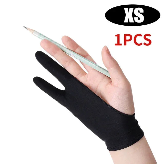 Two-Finger Drawing Glove with Palm Rejection for iPad & Graphic Tablets – Left/Right Hand Artist Glove