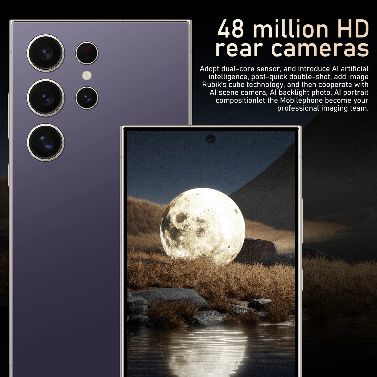 S25 Pro Android Smartphone – 6.8" Display, 8GB RAM + 256GB ROM, Dual SIM, 24MP+48MP Camera, 6000mAh Battery, Google Play Support