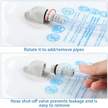 NEWBOLER Outdoor Sport Water Bladder — 1.5L/2L/3L TPU Soft Flask for Camping, Running & Biking