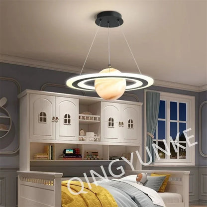 Acrylic Planet Pendant Lamp – Space Star Hanging Light for Living Room, Bedroom, Kitchen & Kids Room, E27 Bulb Compatible
