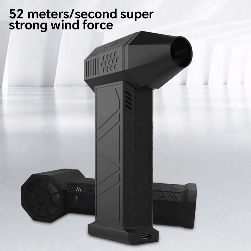 High-Speed Turbofan | Violent Fan with High Air Volume | Brushless Charging Handheld Outdoor Car Fan