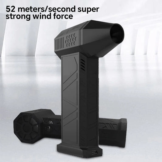 High-Speed Turbofan | Violent Fan with High Air Volume | Brushless Charging Handheld Outdoor Car Fan