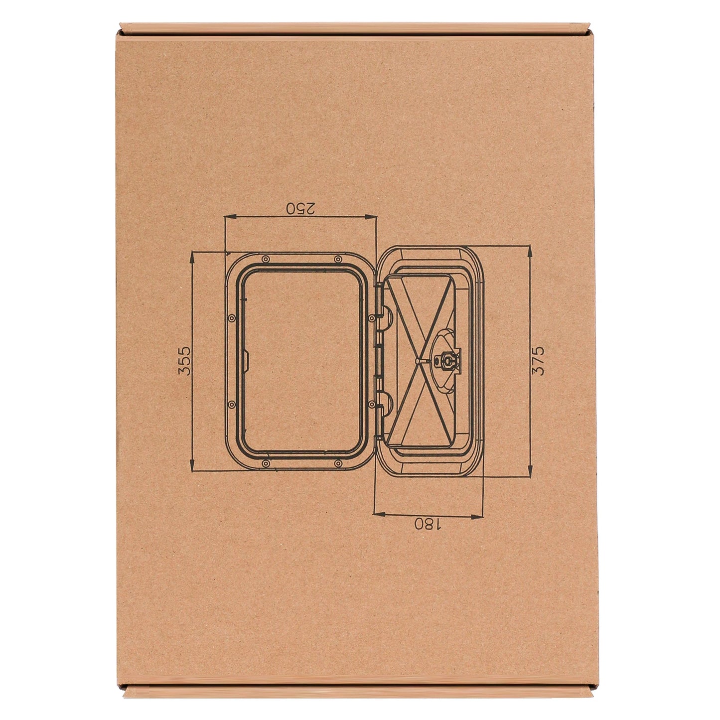 ABS Deck Access Hatch Cover — Waterproof Anti-UV Non-Skid Inspection Hatch for Marine Boats, Yachts & RVs, 15×11"