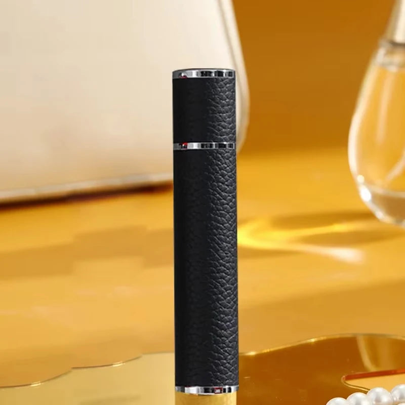 10ML Refillable Leather Perfume Bottle – Glass Atomizer with Ultra-Fine Mist for Travel