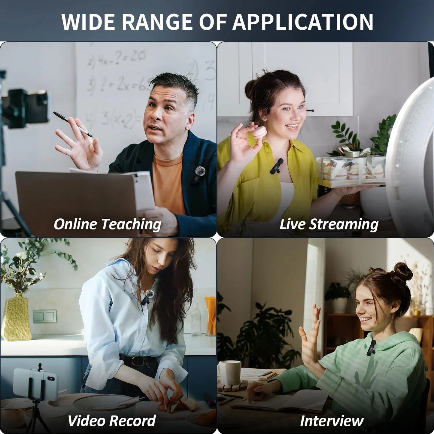 Upgrade Your Audio: NEW Wireless Lavalier Microphone - Mini Mic for iPhone, Android, Laptop, Live Gaming, and Mobile Phone Video Recording