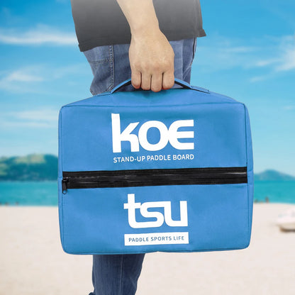 KOETSU Adjustable Paddle Board Storage Bag — Sealed Zipper Deck Cooler & Food Storage for SUP
