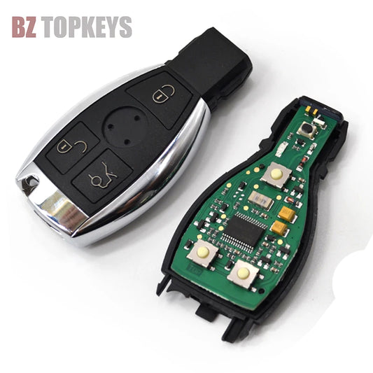 BZTOPKEYS Smart Car Key – 3/4 Button 315/434MHz Remote Fob for Mercedes Benz A/C/E/S Class W203/W204/W205/W210/W212 NEC BGA