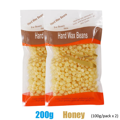 500g/200g/50g Hard Wax Beans – European Brazilian Pearl Wax for Hair Removal & Wax Warmer Machine