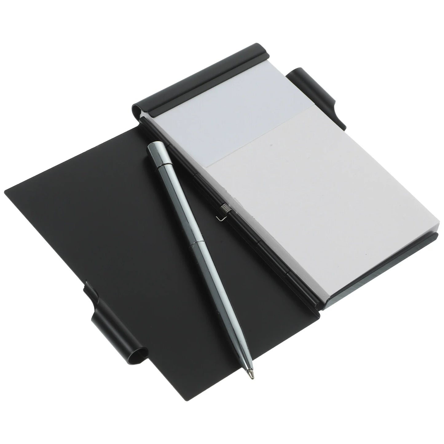 Mini Notebook Memo Pad - Convenient Pocket Server Note Pad for Work Schedules, Aluminum Alloy Reading Page