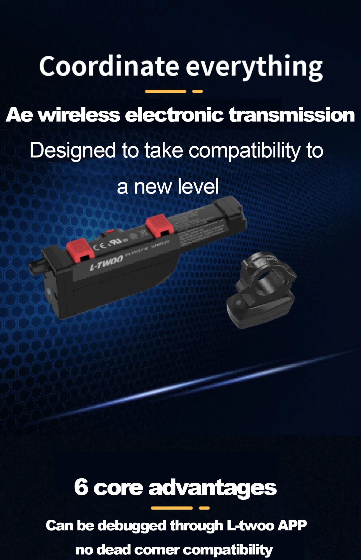 LTWOO Ae Wireless Bike Groupset Kit — 3s-13s Electronic Derailleur, Shifter Lever & Drivetrain Parts