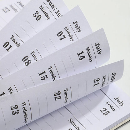 2025 A7 Pocket Planner – 365 Day PU Cover Notebook, Daily & Weekly Calendar, Office & School Agenda