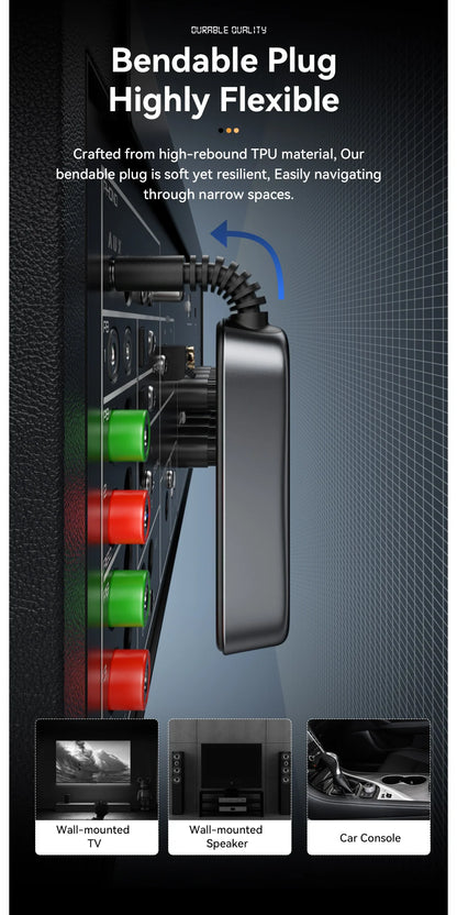 Essager 2 in 1 Bluetooth 5.1 Audio Receiver & Transmitter – Wireless 3.5mm AUX Stereo Adapter for Earphones, TV, & Car