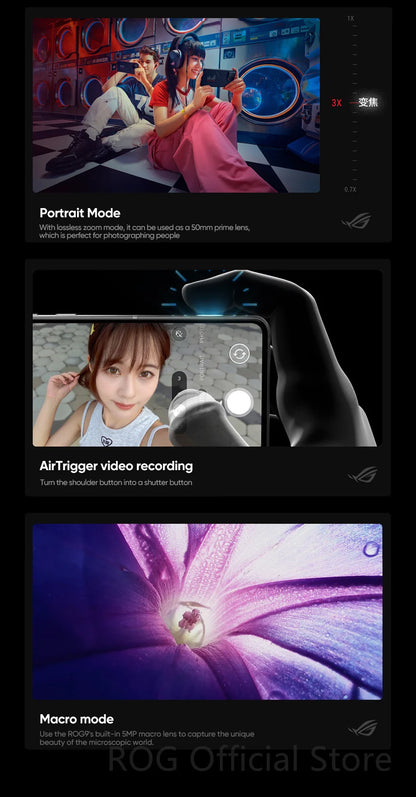 World Premiere ASUS ROG Phone 9 – Snapdragon 8 Elite 5G Smartphone, 6.78'' 185Hz AMOLED Display, 5800mAh, NFC, ROG 9 Pro