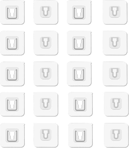 Double-Sided Transparent Suction Cup Wall Hooks – Strong Adhesive Hangers for Kitchen & Bathroom Storage