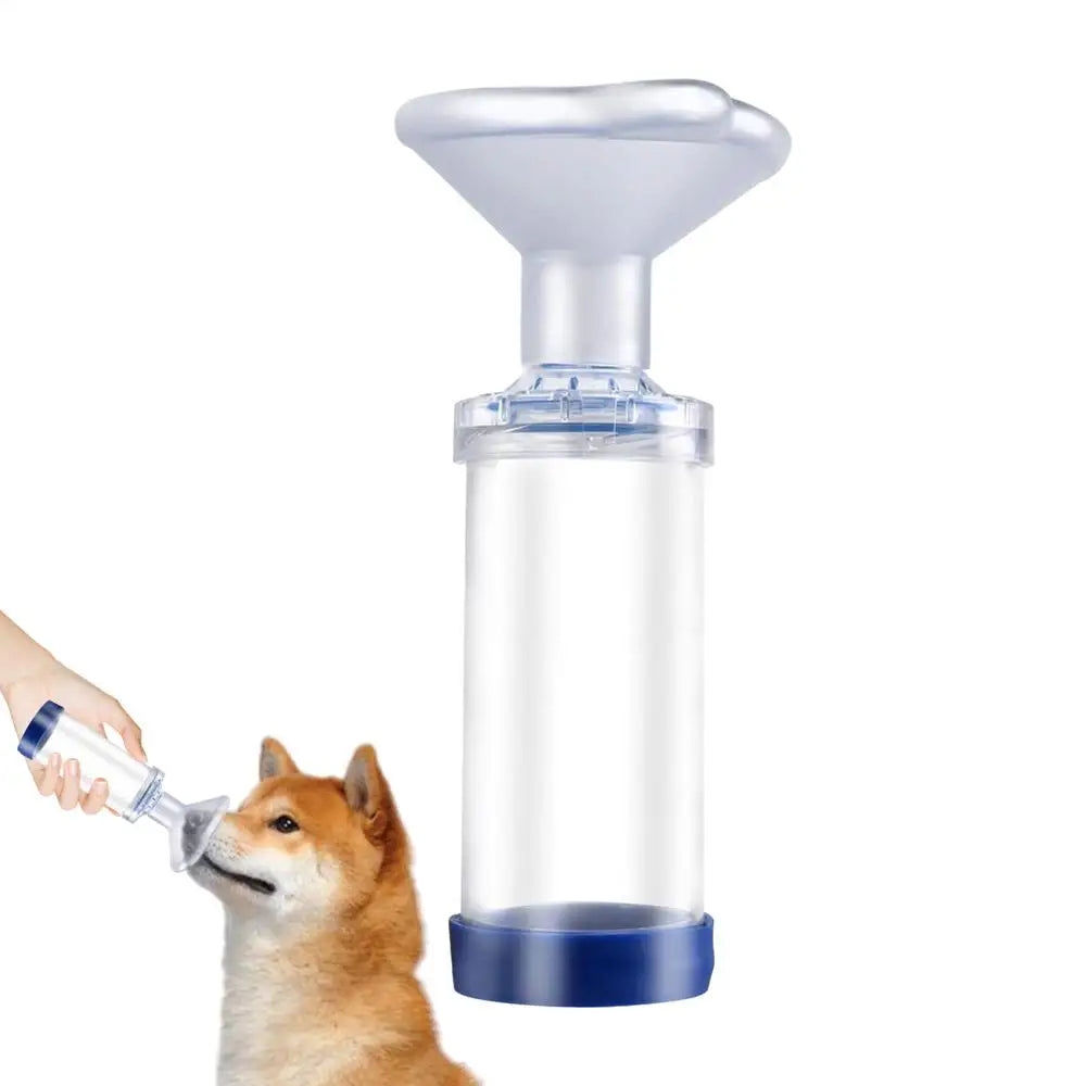 Pet Aerosol Chamber Inhaler — Portable Nebulizer with Silicone Mask, T ...