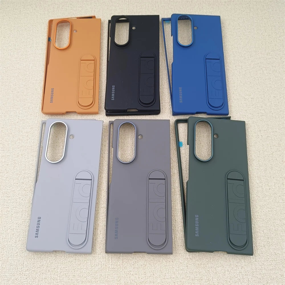 Samsung Galaxy Z Fold 7 5G Sensory Standing Phone Case — Foldable Bracket Hard PC Anti-Fall Shockproof Cover