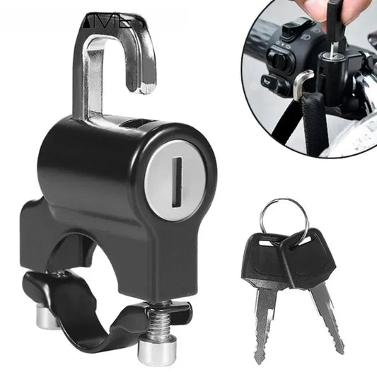 Neutral Helmet Lock for Electric Vehicles | Anti-Theft Motorcycle & Battery Safety Wire Rope Lock