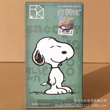 Genuine Snoopy Blind Box Puzzle — Cartoon Scene Building Block Ornaments for Children, Assembled Gift Toy