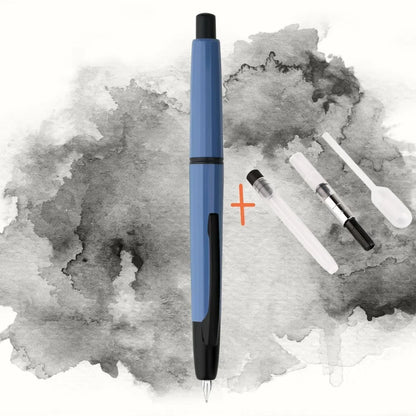 MAJOHN A2 Press Fountain Pen - Retractable EF Nib 0.4mm Resin Ink Pen with Converter, Lighter than A1, Perfect for Writing and Christmas Gift