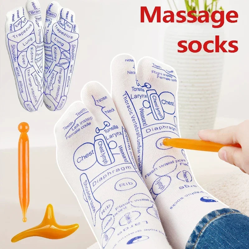 Acupressure Foot Massage Socks – Reflexology & Physiotherapy for Tired Feet Relief