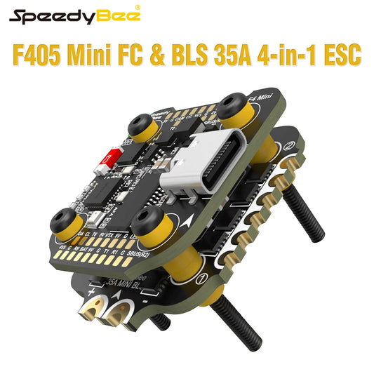 SpeedyBee F405 Mini Stack Flight Controller with BLS 35A V2 4-in-1 ESC for RC FPV Racing Drone