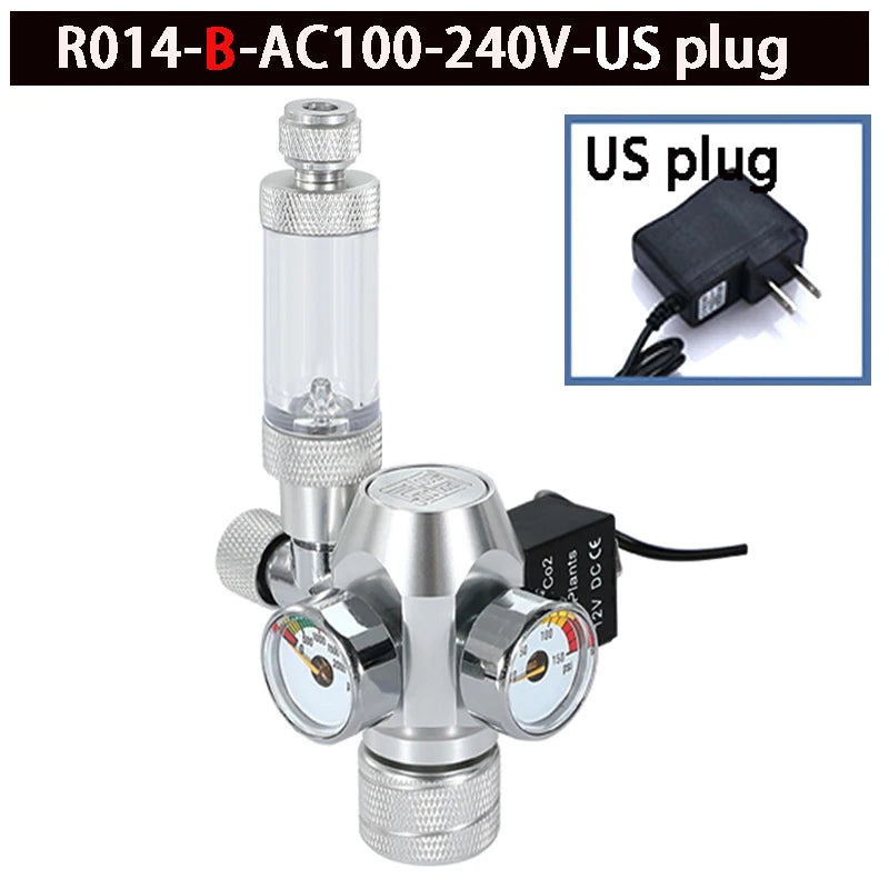 2024 DIY Aquarium CO2 Regulator – Electromagnetic Valve, Bubble Counter & Pressure Reducing System for Fish Tank