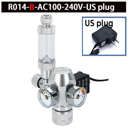 2024 DIY Aquarium CO2 Regulator – Electromagnetic Valve, Bubble Counter & Pressure Reducing Valve for Fish Tank CO2 Control System