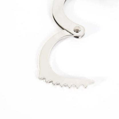 DUTRIEUX Stainless Steel Handcuffs – Adjustable Metal Ankle & Wrist Cuffs with Chain, BDSM Bondage Restraints for Couples