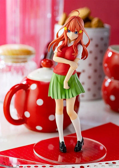 18cm Quintessential Quintuplets Anime Figure – Nakano Ichika Nino Itsuki PVC School Uniform Doll Toy