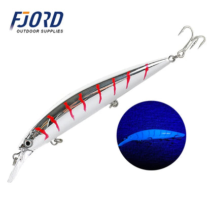 FJORD Heavy Sinking Minnow Fishing Lures – 110S 37g, 90S 29g, 70S 17g Saltwater & Freshwater Jerkbait