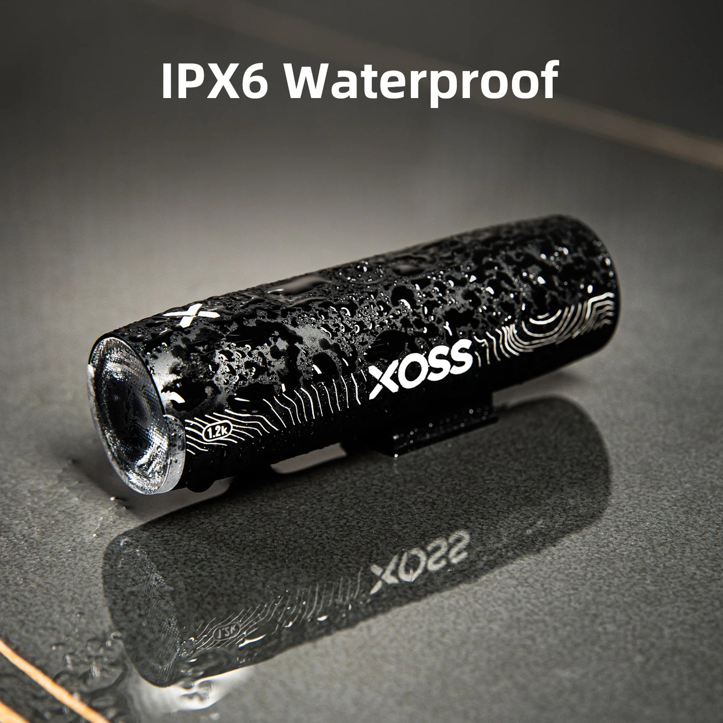 XOSS XL1200 Bike Light – 1200 Lm Waterproof Headlight, Type-C Rechargeable Front Lamp, Aluminum Ultralight Bicycle Flashlight