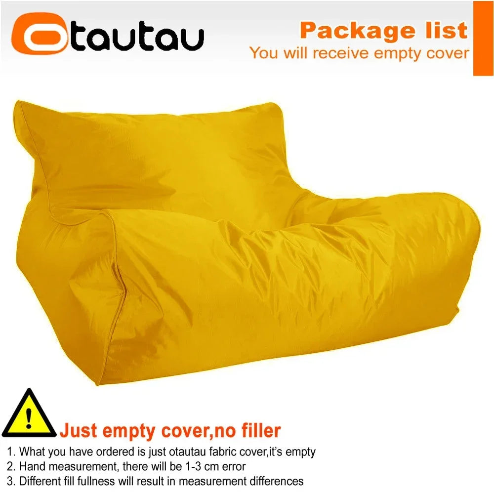 OTAUTAU Waterproof Floating Bean Bag Lounger Cover – Swimming Pool Sofa Bed Pouf, No Filler Chaise Lounge Recliner Puff SF019