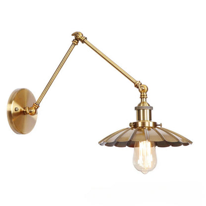 American Iron Art UFO Wall Lamp — Black Decorative Light for Bedroom, Bar & Restaurant