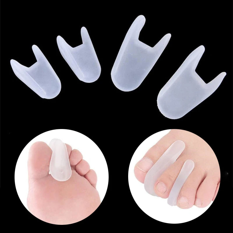 1 Pair Silicone Thumb Orthotics — Hallux Valgus Bunion Corrector & Toe Separator for Foot Care
