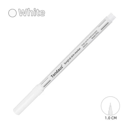 Professional Surgical Sterile Skin Marker Pen – Microblading Tattoo Eyebrow & Lip Marker with Measuring Ruler Set